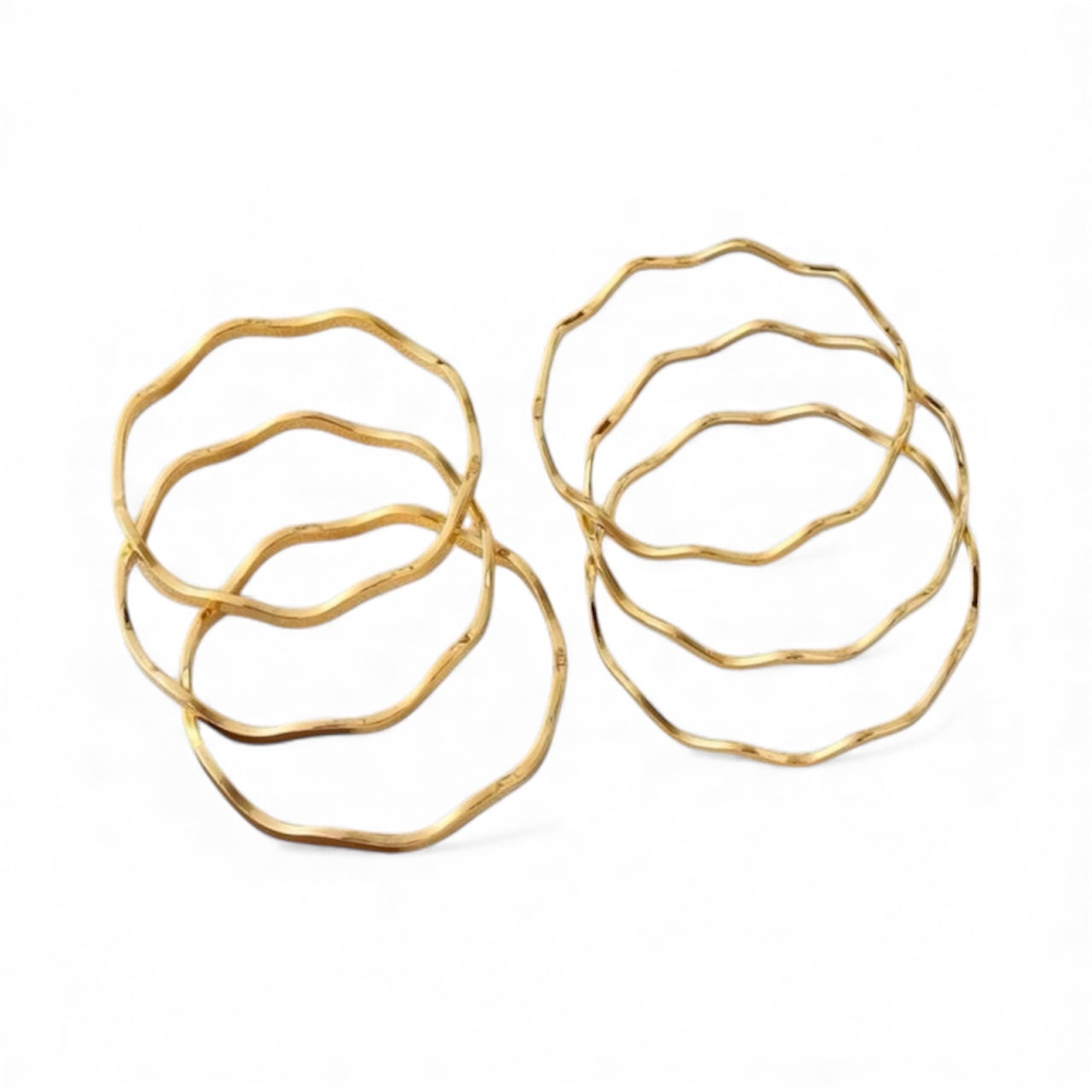 Wave Bangles- Stainless Steel & Tarnish Free