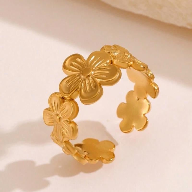 Bloom Floral Ring - Stainless Steel & Tarnish Free for Women