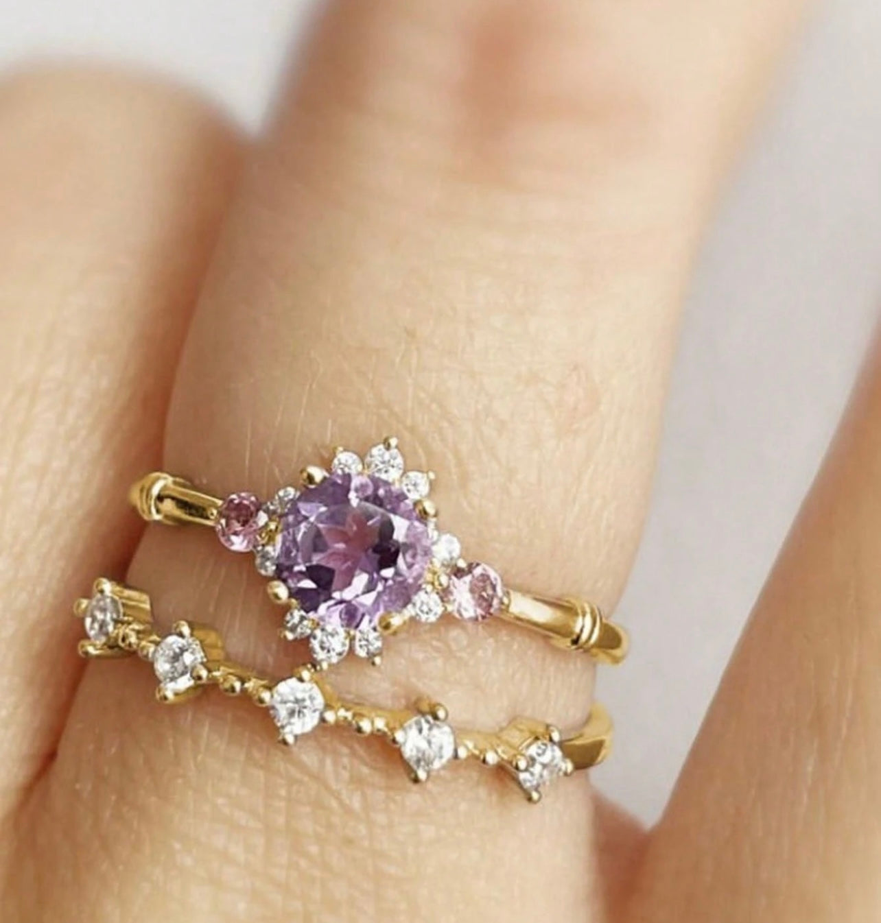 Vintage Charming Ring Set- Stainless Steel