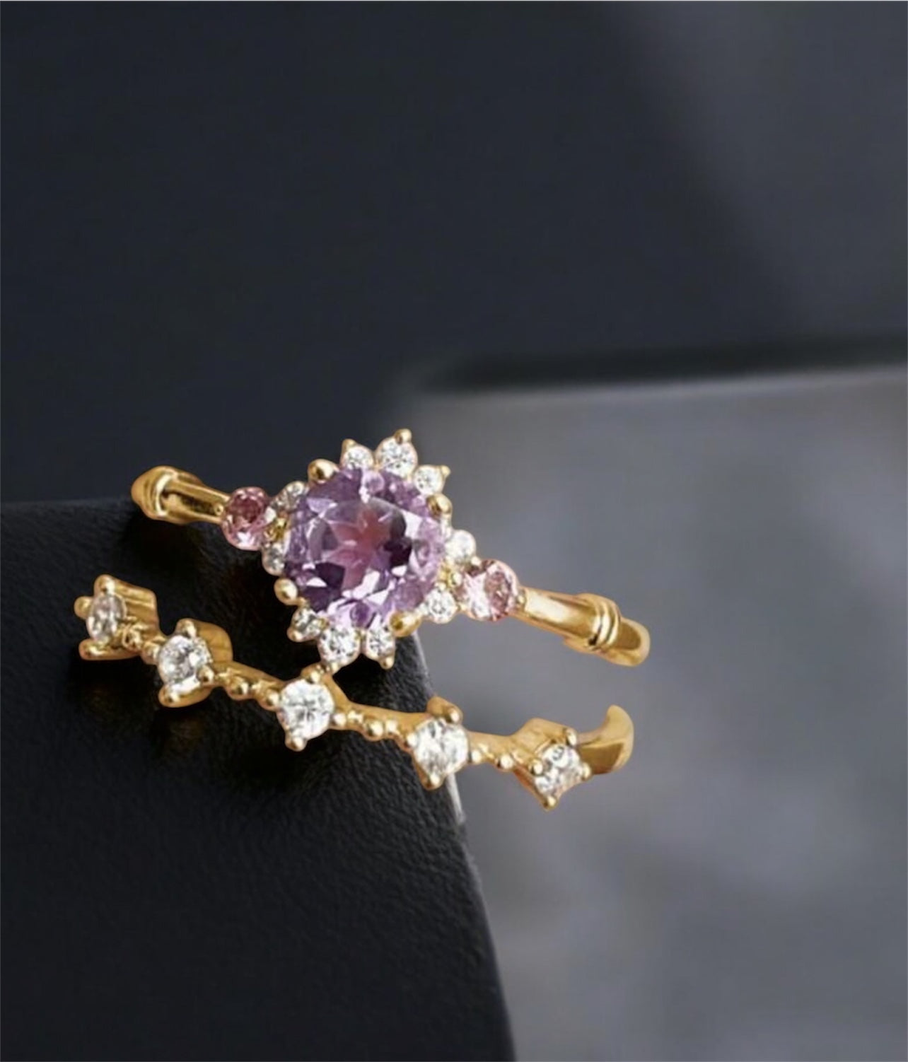 Vintage Charming Ring Set- Stainless Steel