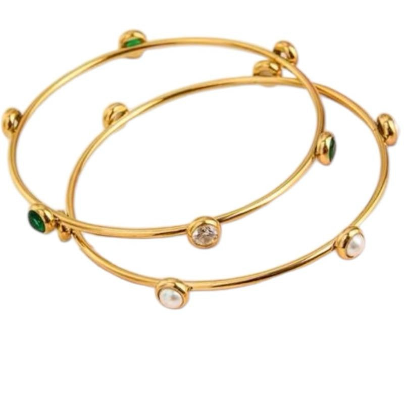 Dreamy Bangles- set of 2- stainless steel & tarnish free