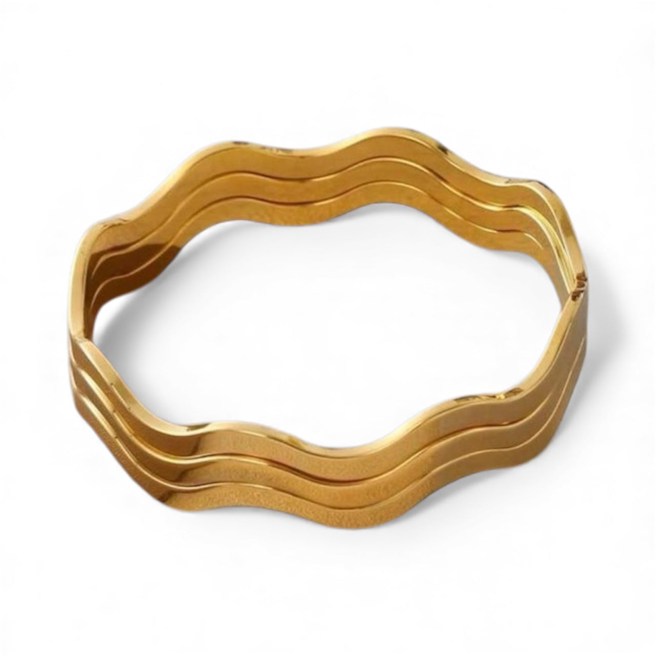 Wave Bangles- Stainless Steel & Tarnish Free