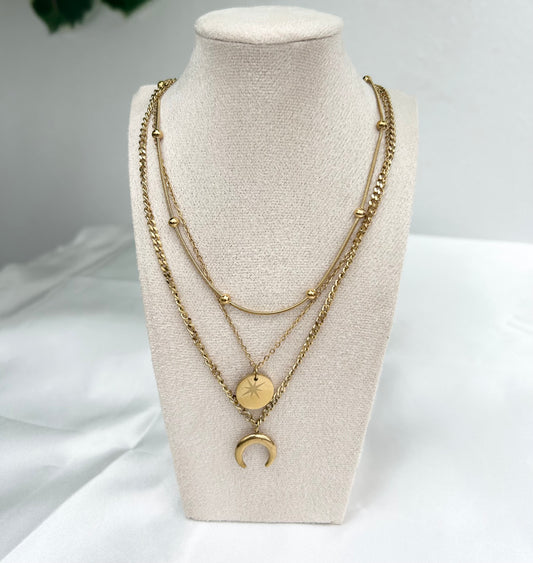 Moon & Star Necklace