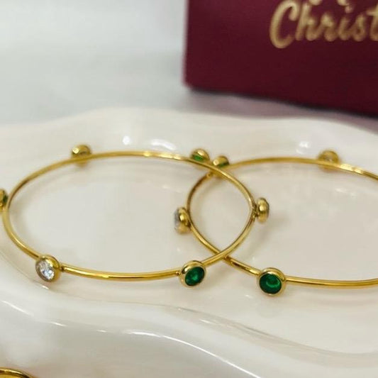 Dreamy Bangles- set of 2- stainless steel & tarnish free